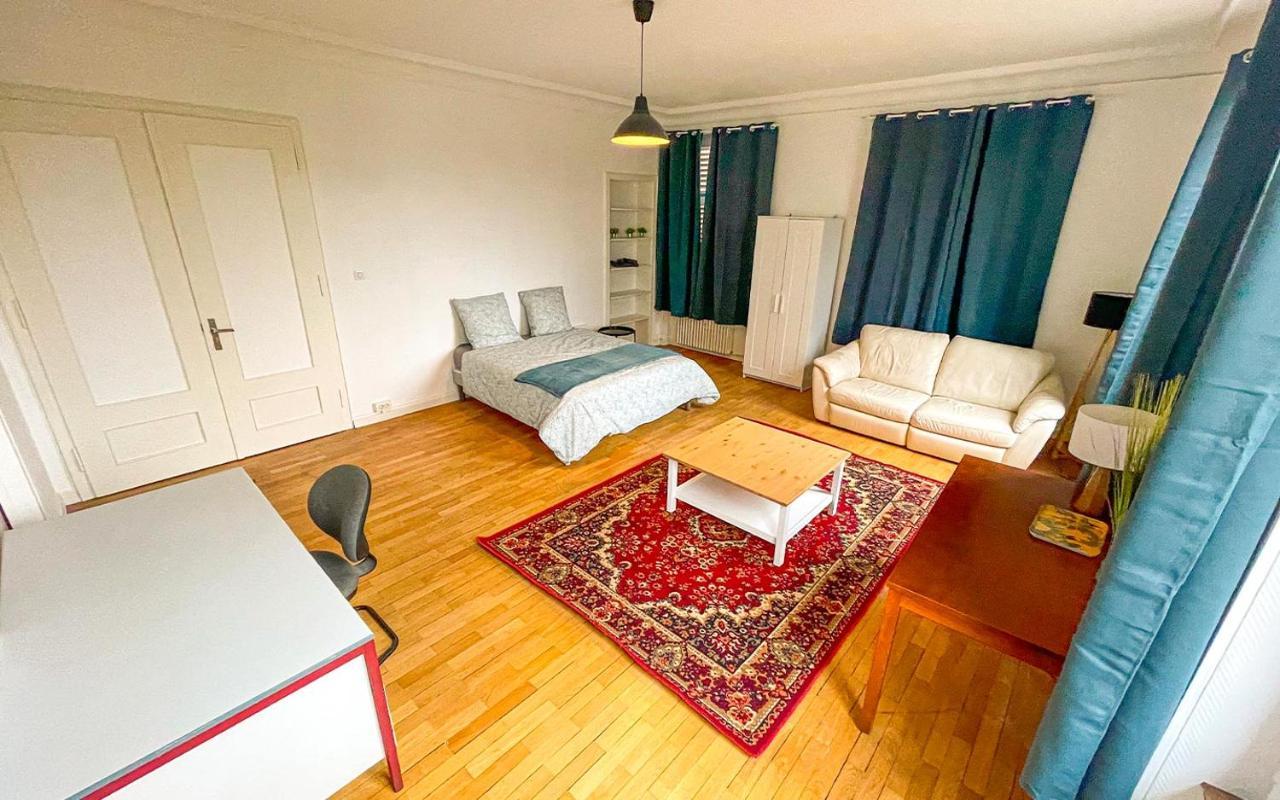 Chambres Privees -Private Room- Dans Un Spacieux Appartement - 100M2 Centre Proche Gare Mulhouse Buitenkant foto