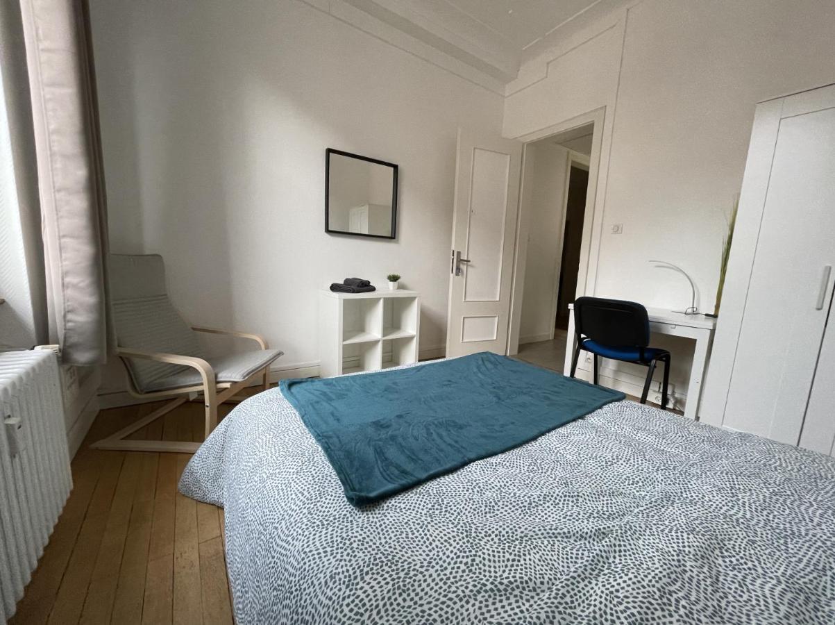 Chambres Privees -Private Room- Dans Un Spacieux Appartement - 100M2 Centre Proche Gare Mulhouse Buitenkant foto