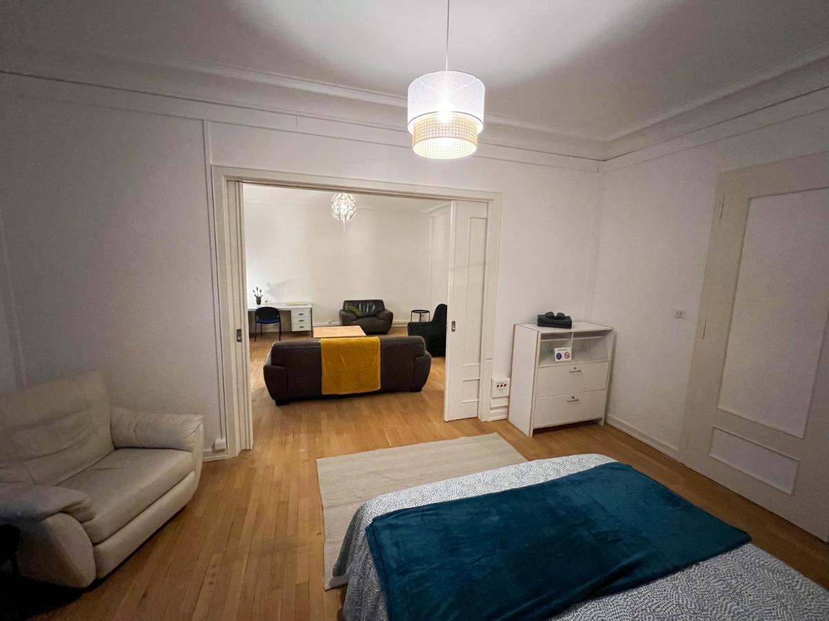 Chambres Privees -Private Room- Dans Un Spacieux Appartement - 100M2 Centre Proche Gare Mulhouse Buitenkant foto