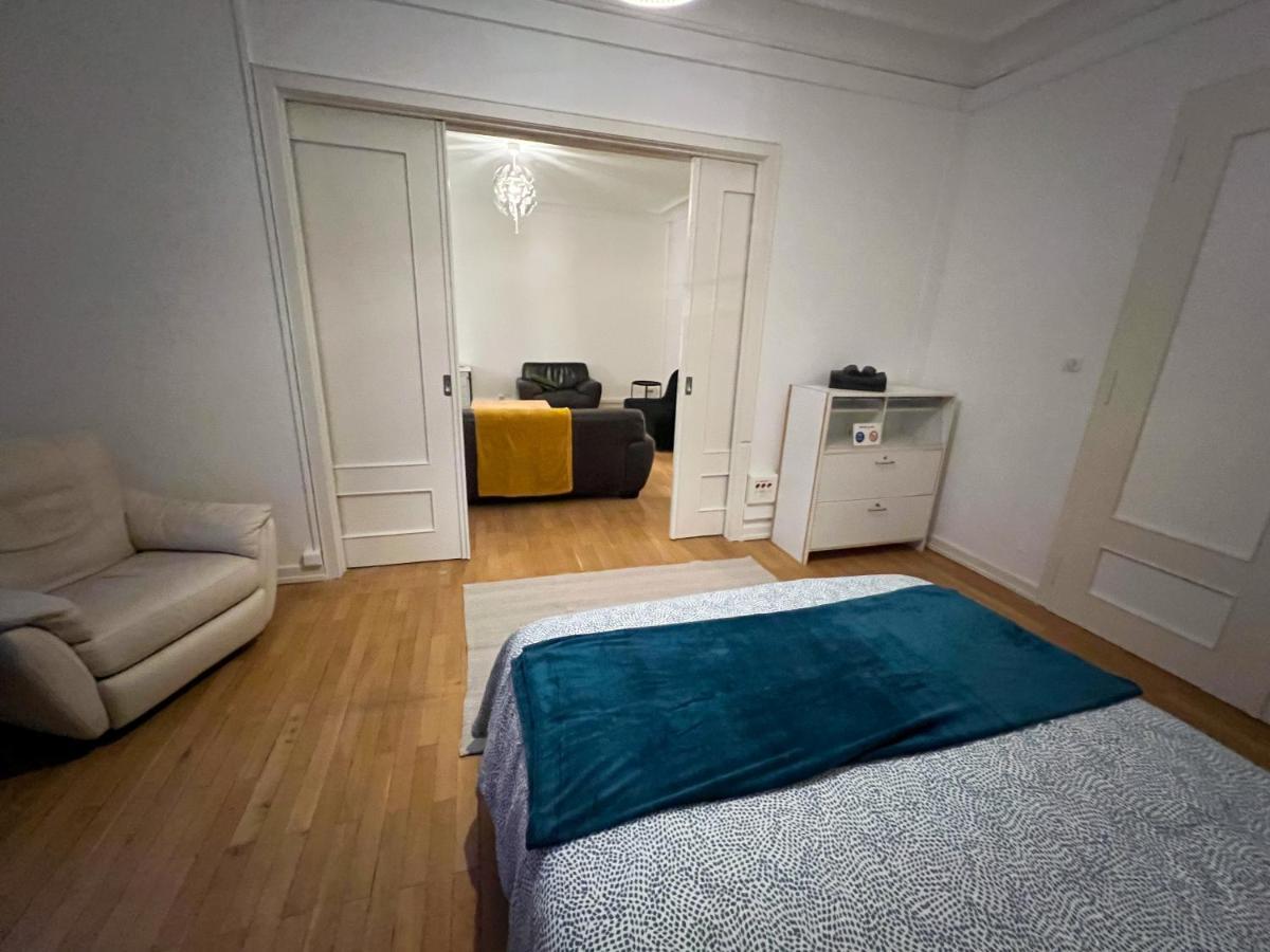 Chambres Privees -Private Room- Dans Un Spacieux Appartement - 100M2 Centre Proche Gare Mulhouse Buitenkant foto